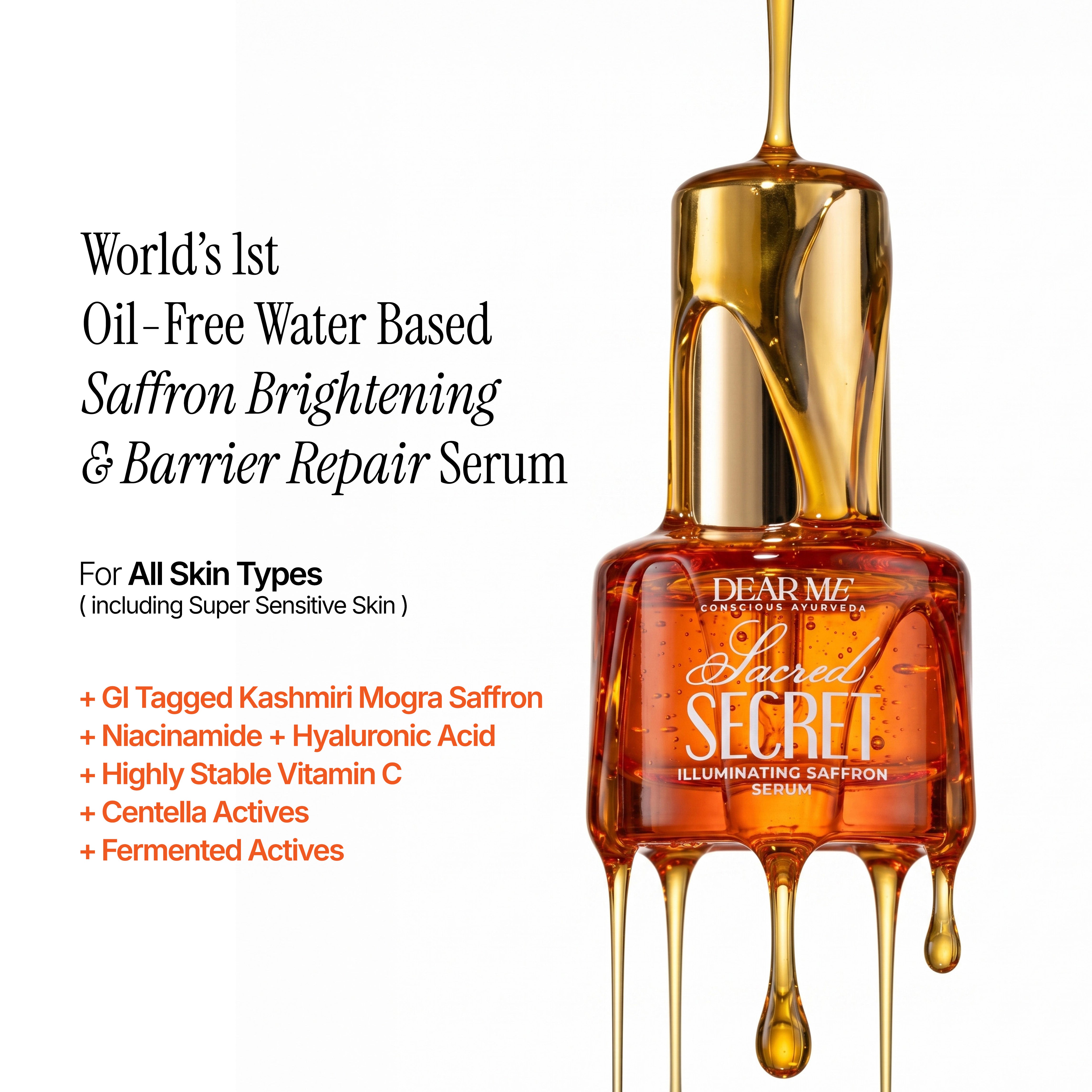 SACRED SECRET • Illuminating Saffron Face Serum – Dear Me