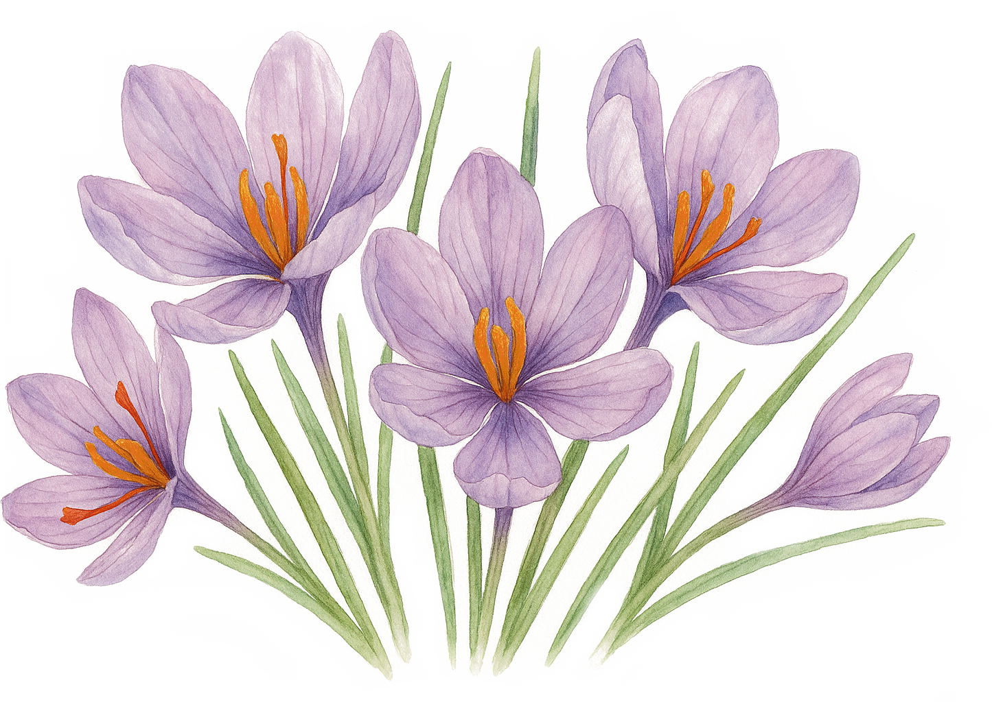 Saffron plant