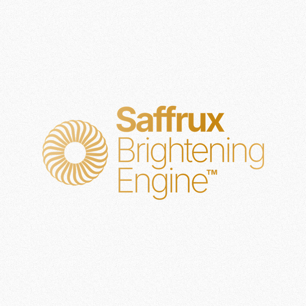 Saffron strands in a clear liquid